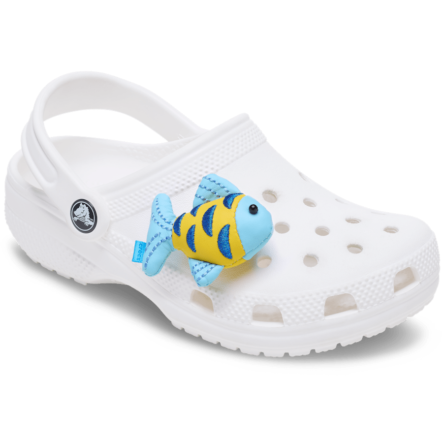 Crocs - Blue and Gold Sparkle Fish Jibbitz™ charms