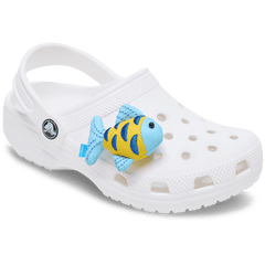 Crocs - Blue and Gold Sparkle Fish Jibbitz™ charms