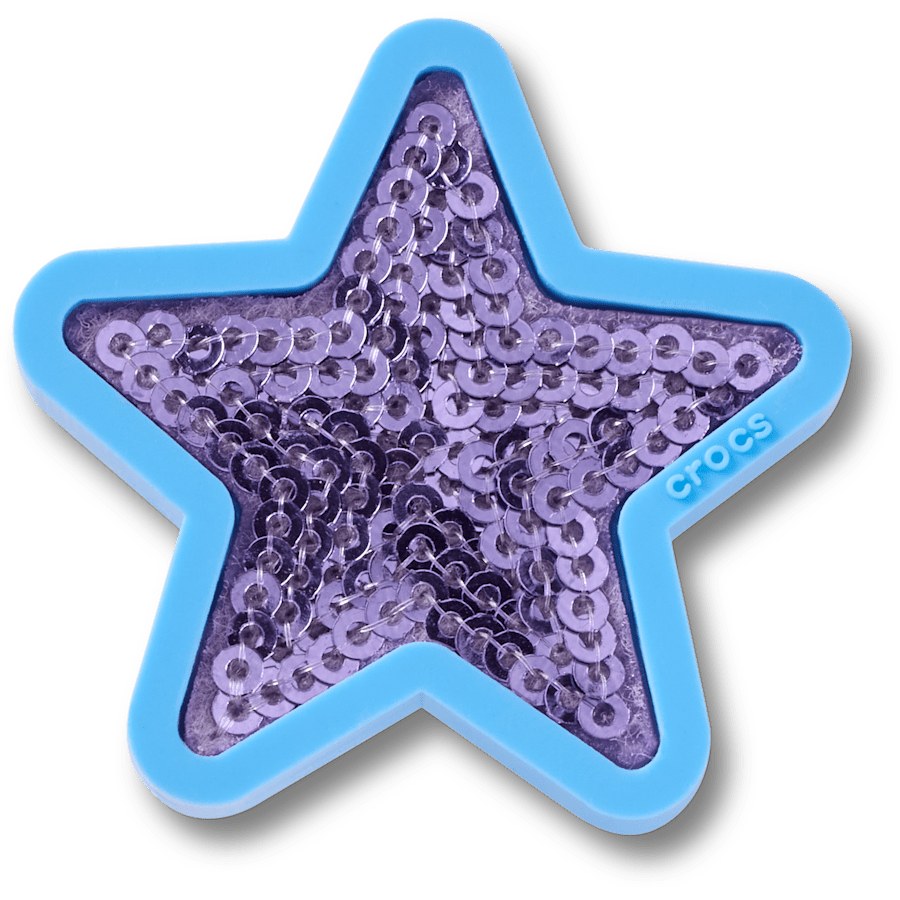 Crocs - Purple Sequin Star Jibbitz™ charms