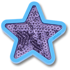 Crocs - Purple Sequin Star Jibbitz™ charms