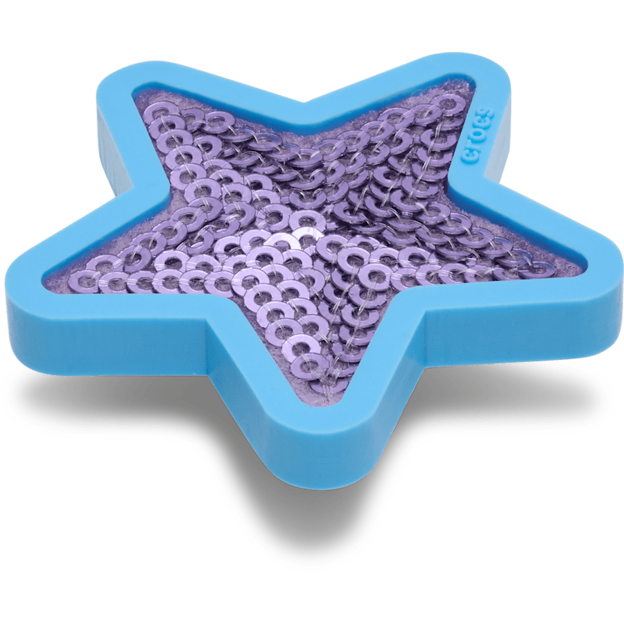 Crocs - Purple Sequin Star Jibbitz™ charms