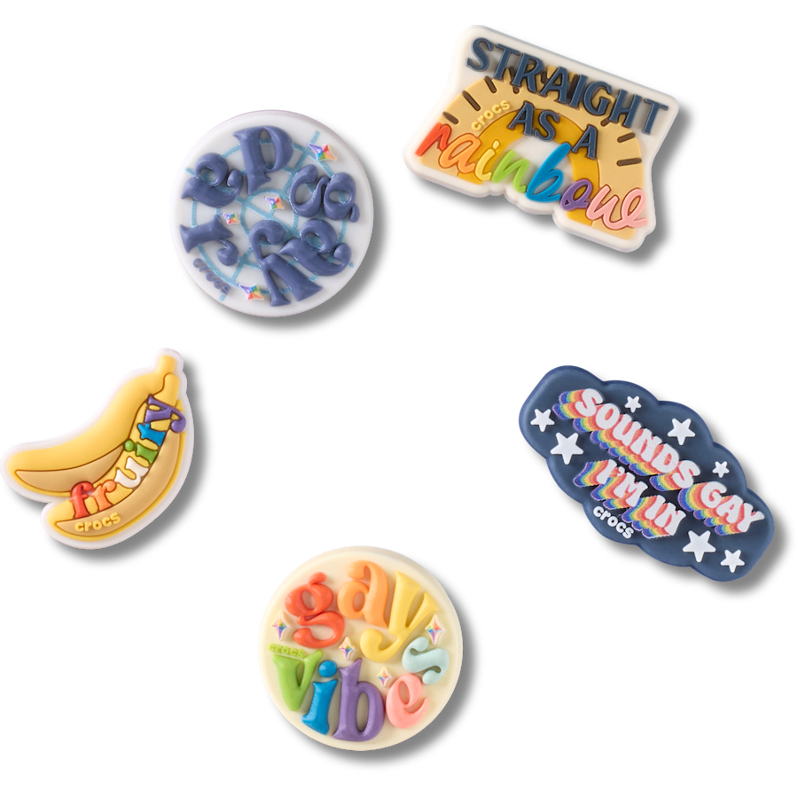 Crocs - Irreverent Pride 5 Pack Jibbitz™ charms