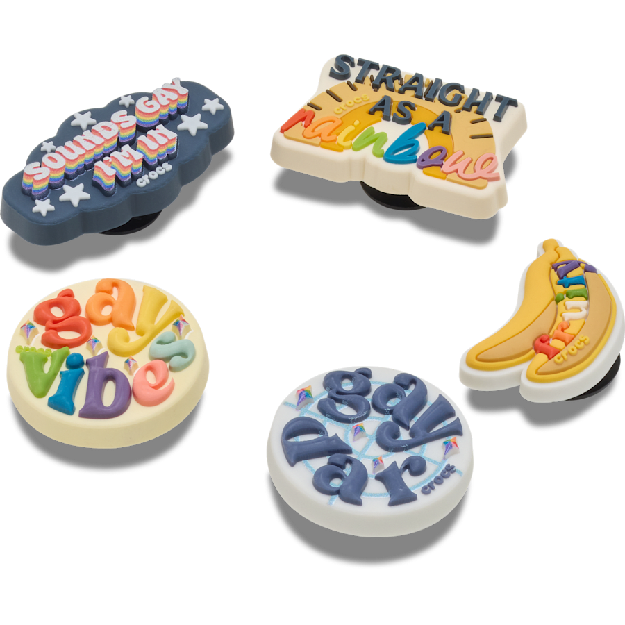 Crocs - Irreverent Pride 5 Pack Jibbitz™ charms