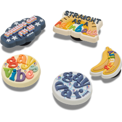 Crocs - Irreverent Pride 5 Pack Jibbitz™ charms