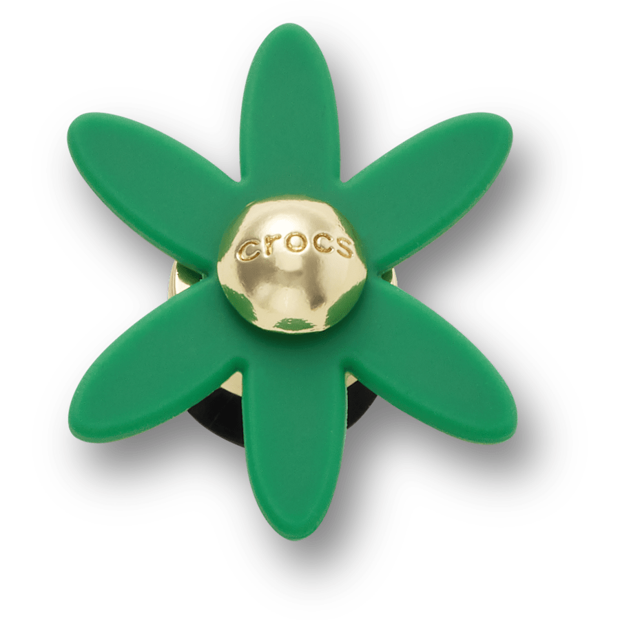 Crocs - Retro Green Spinner Flower Jibbitz™ charms