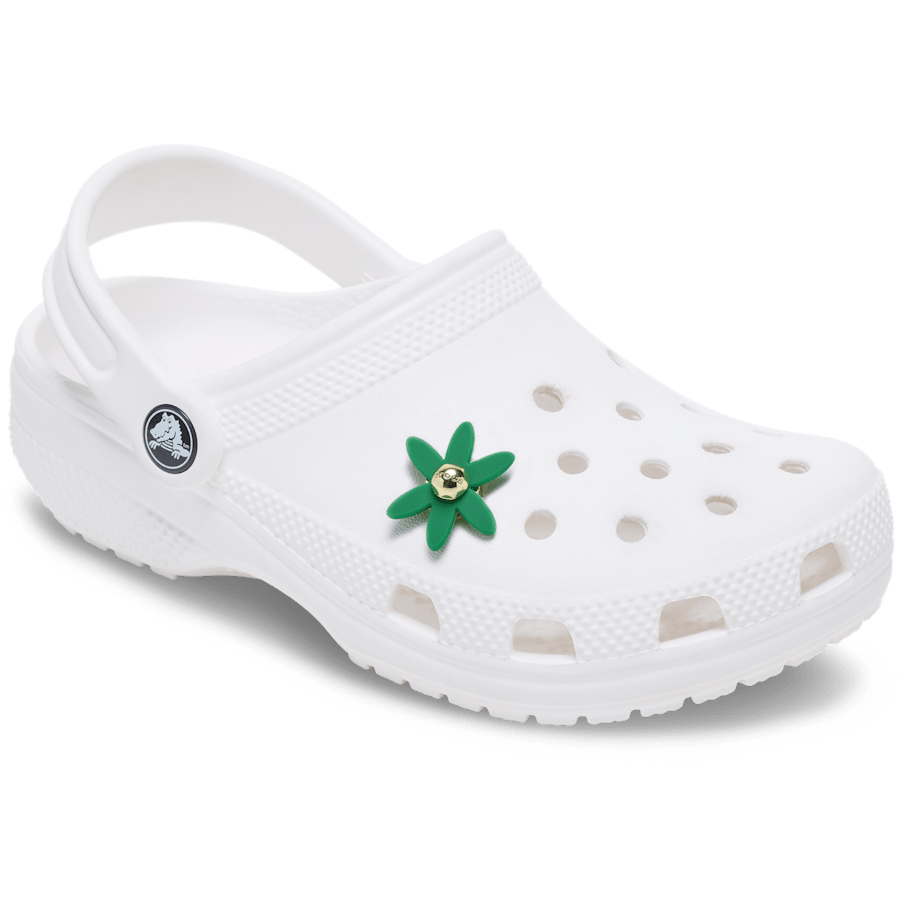 Crocs - Retro Green Spinner Flower Jibbitz™ charms