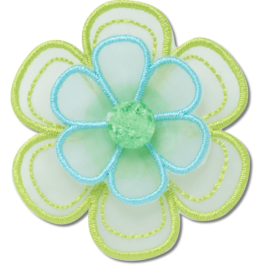 Crocs - Green Mesh Flower Jibbitz™ charms