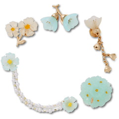 Crocs - Blue Dainty Floral 5 Pack Jibbitz™ charms