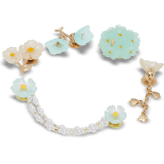 Crocs - Blue Dainty Floral 5 Pack Jibbitz™ charms