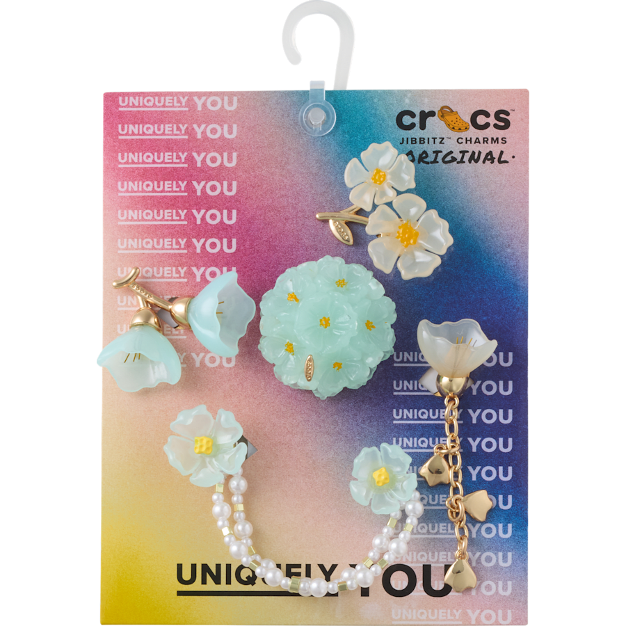 Crocs - Blue Dainty Floral 5 Pack Jibbitz™ charms