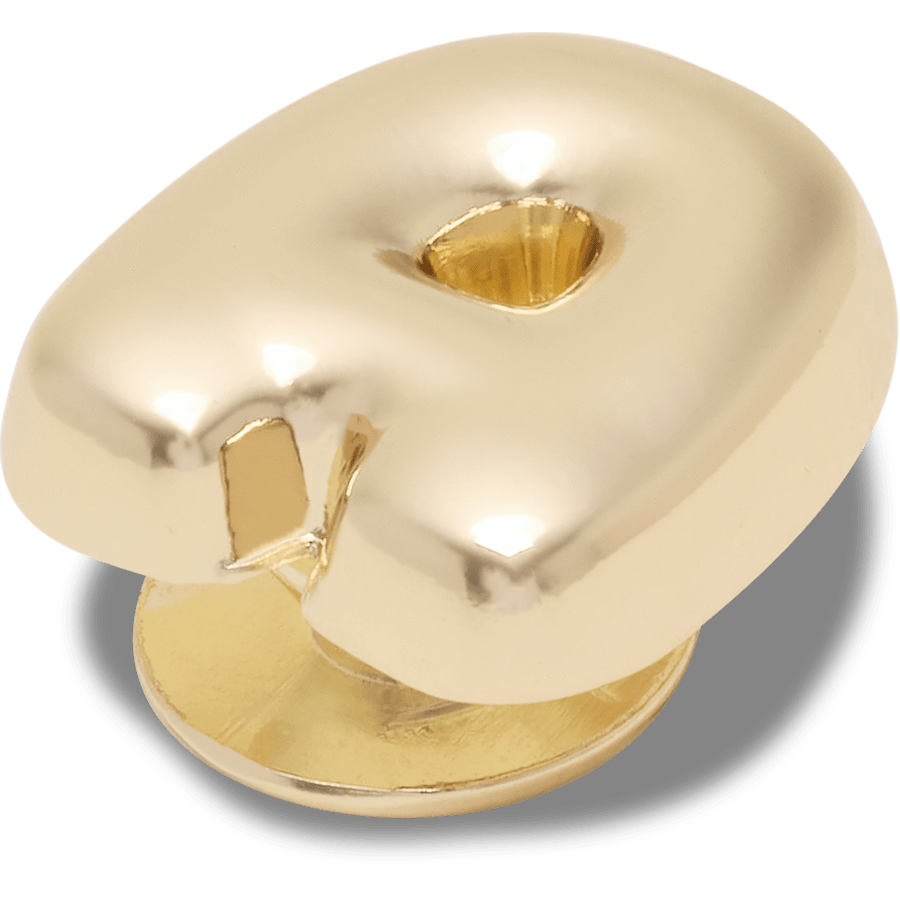 Crocs - Gold Bubble Letter A Jibbitz™ charms