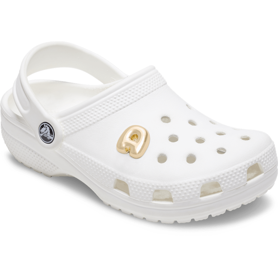 Crocs - Gold Bubble Letter A Jibbitz™ charms