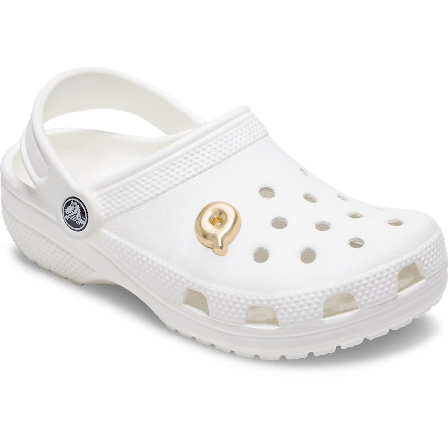 Crocs - Gold Bubble Letter Q Jibbitz™ charms