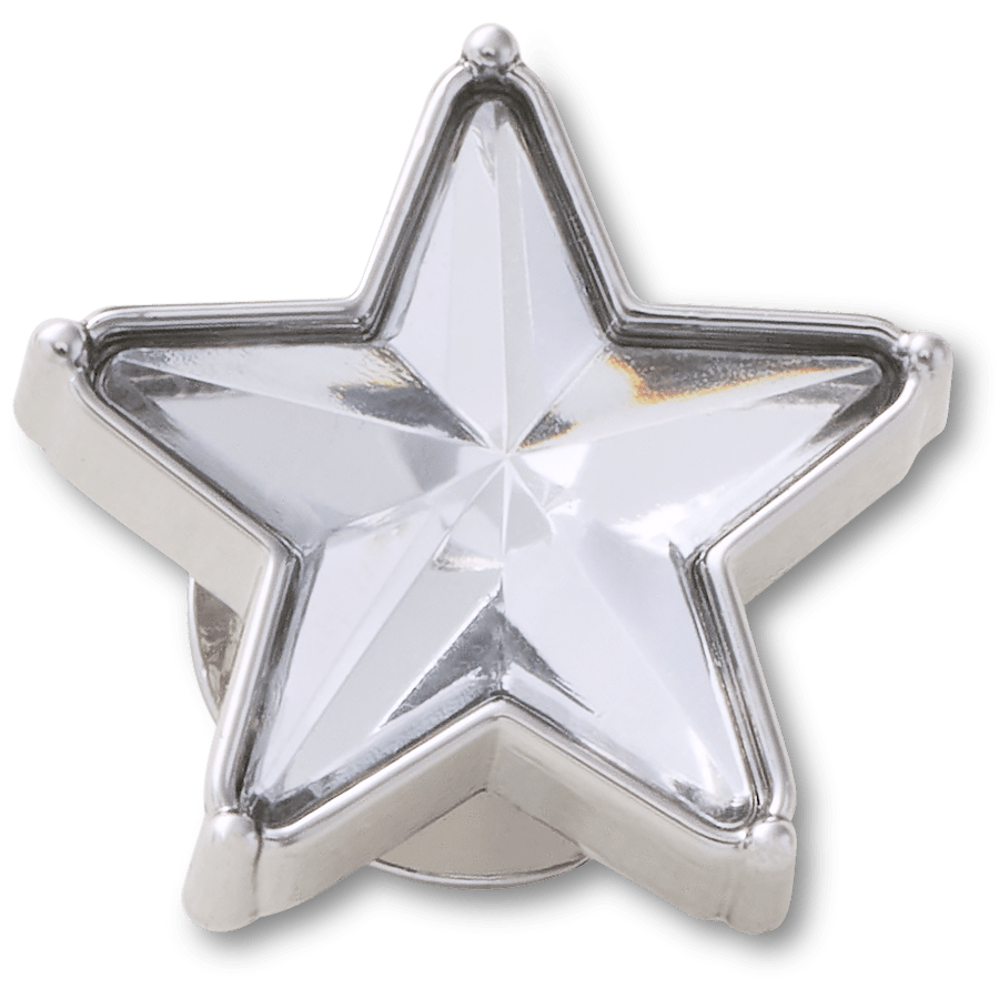 Crocs - Silver Gem Sparkle Star Jibbitz™ charms