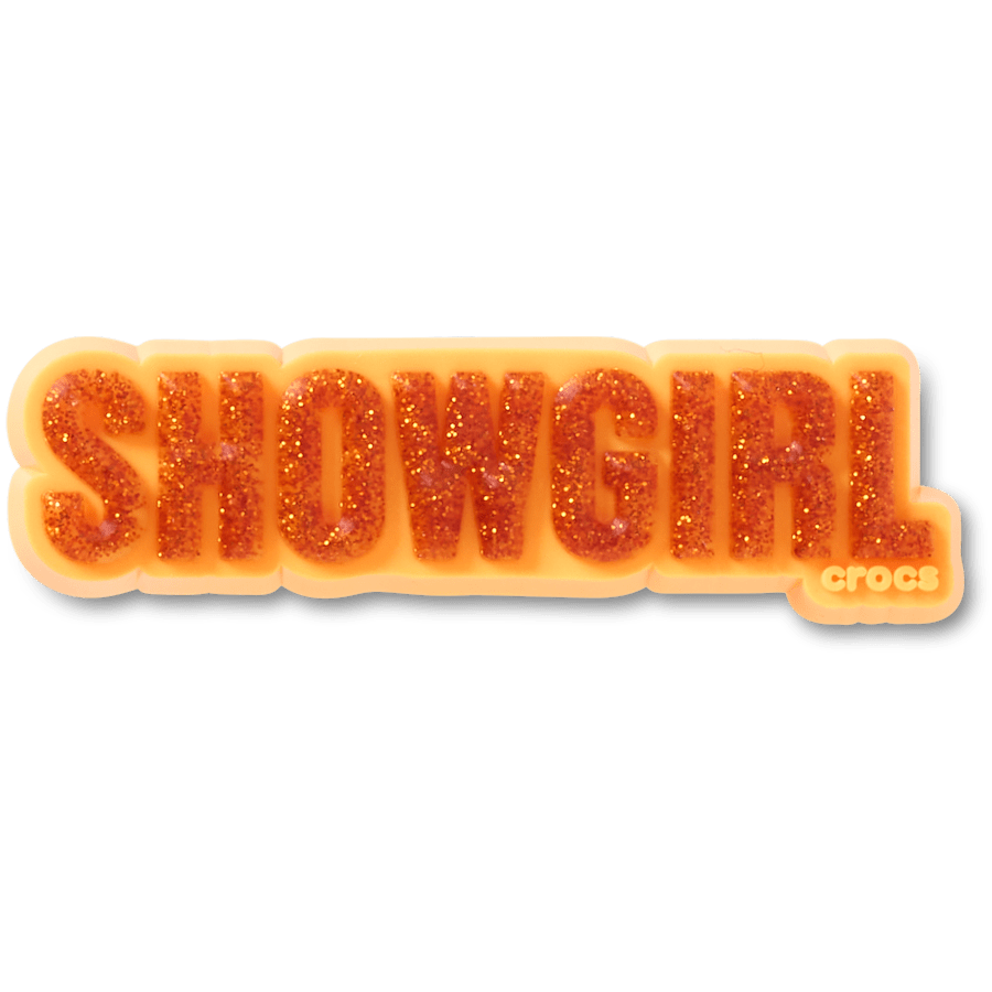 Crocs - Orange Glitter Sign Jibbitz™ charms