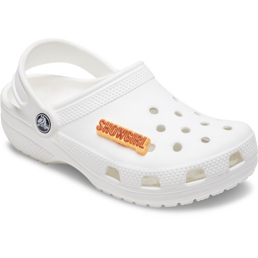 Crocs - Orange Glitter Sign Jibbitz™ charms