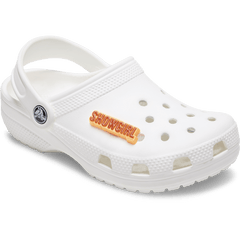 Crocs - Orange Glitter Sign Jibbitz™ charms