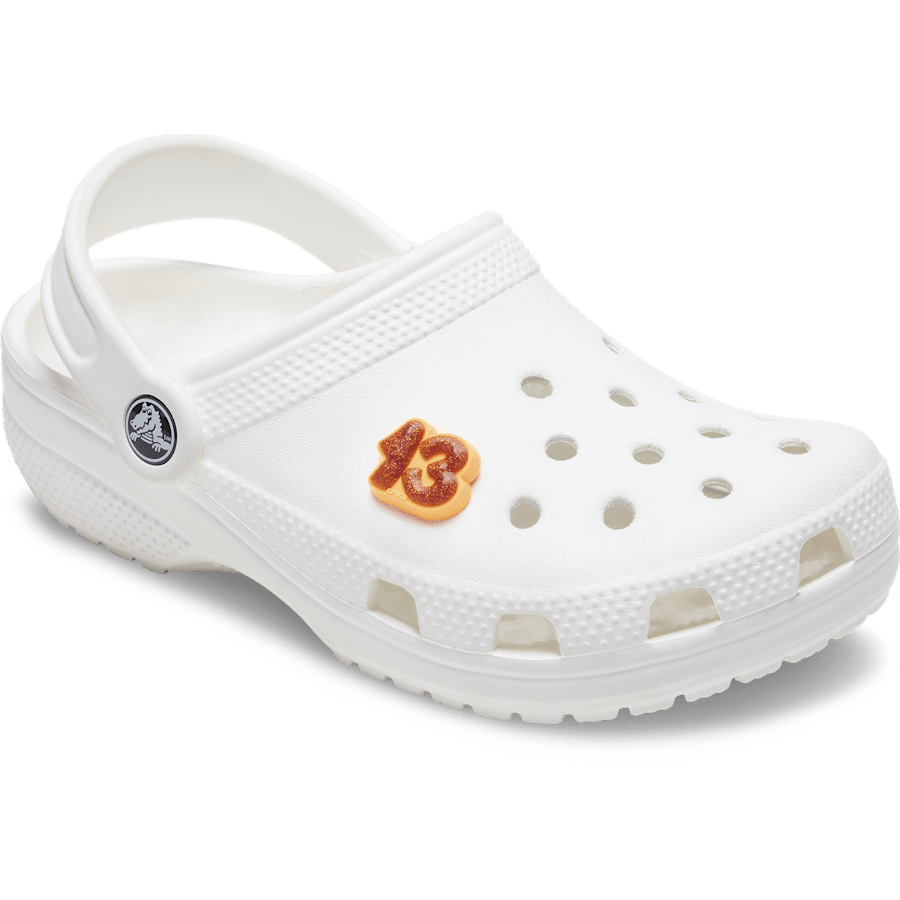 Crocs - Orange Sparkly Number 13 Jibbitz™ charms