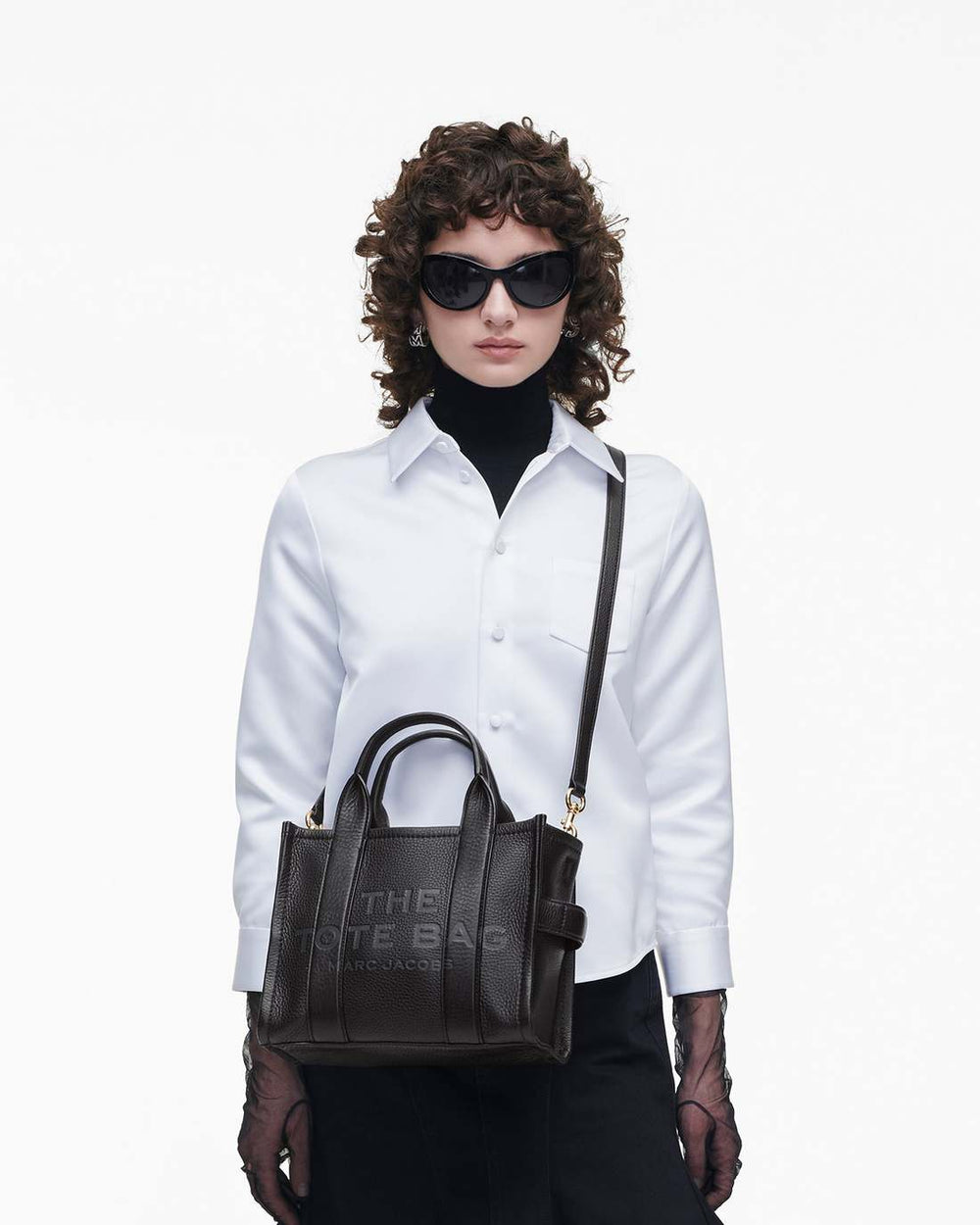 Marc Jacobs The Leather Small Tote Bag Black