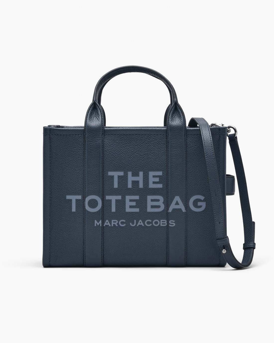 Marc Jacobs The Leather Medium Tote Bag Blue Sea