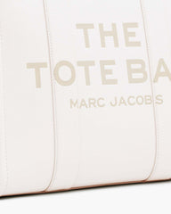 Marc Jacobs The Leather Large Tote Bag Cotton/Silver