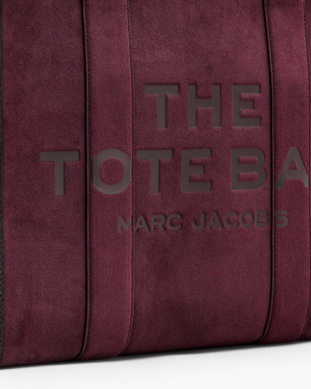 Marc Jacobs The Suede Large Tote Bag Dark Plum