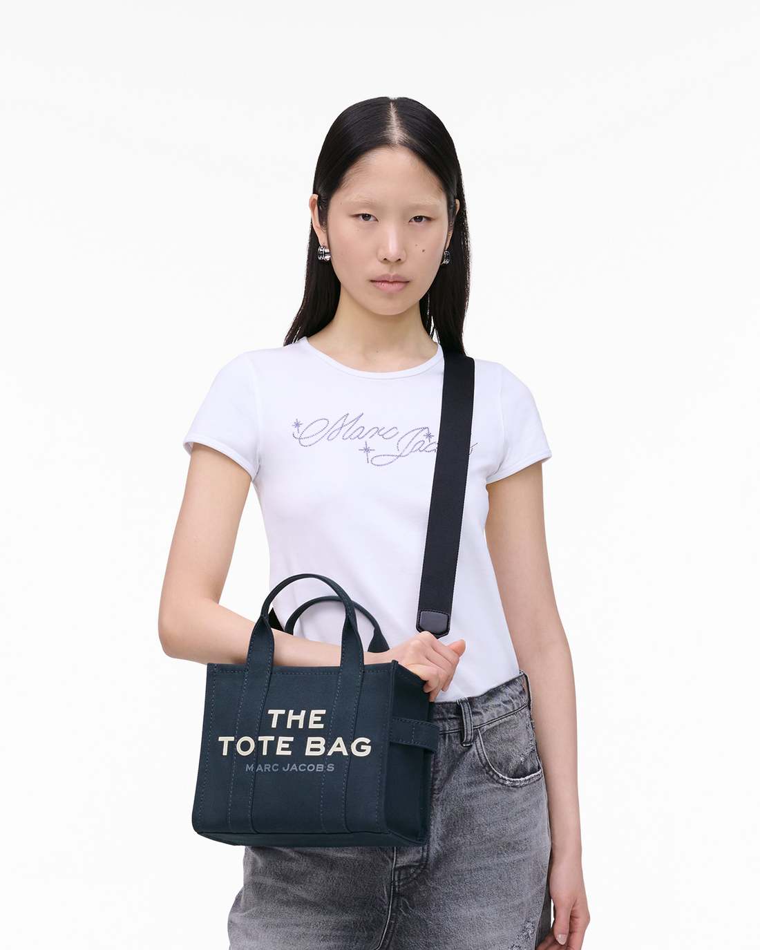 Marc Jacobs The Canvas Small Tote Bag Blue Sea