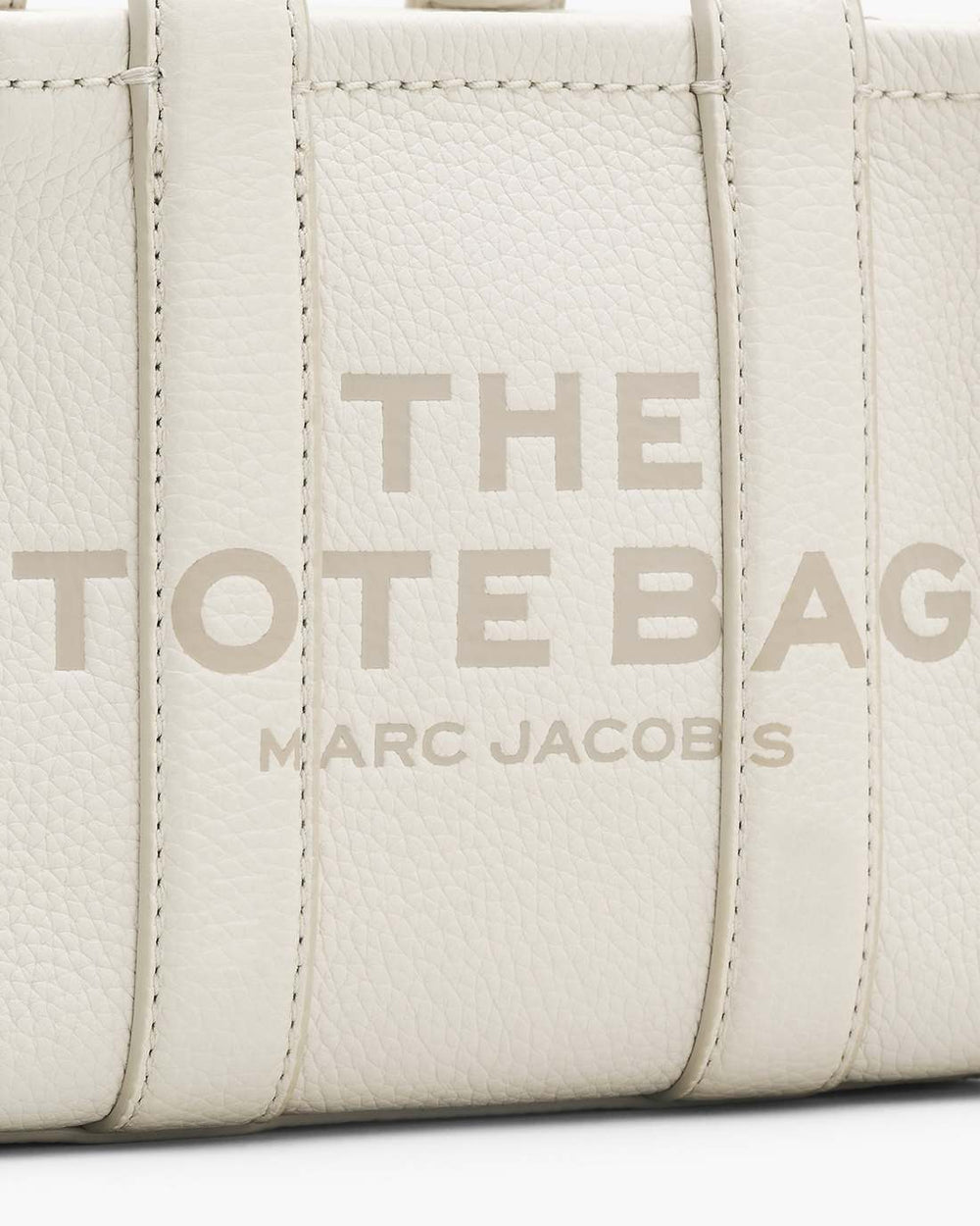 Marc Jacobs The Leather Crossbody Tote Bag Cotton/Silver