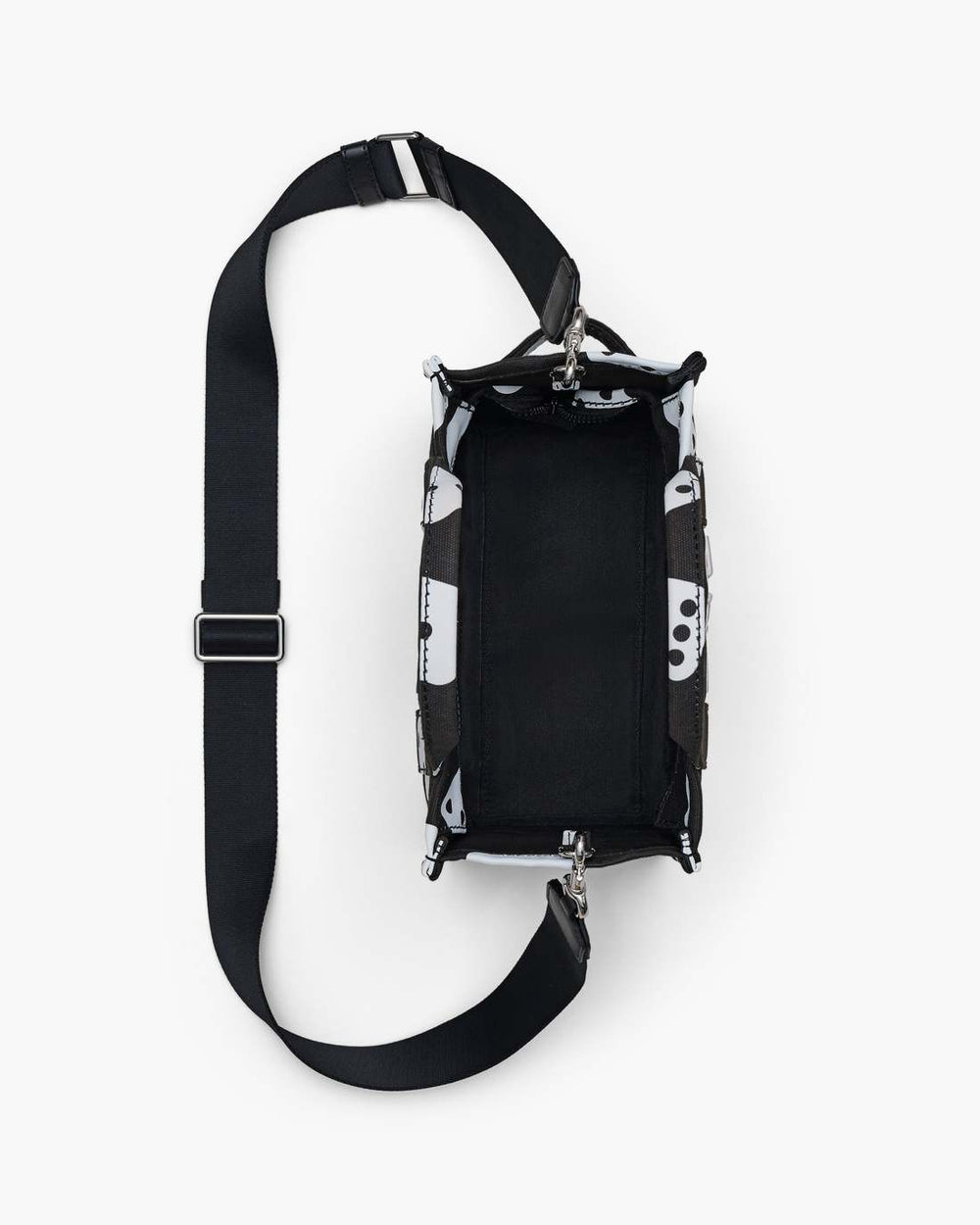 Marc Jacobs Derrick Adams X Marc Jacobs Canvas Small Tote Bag Black/White