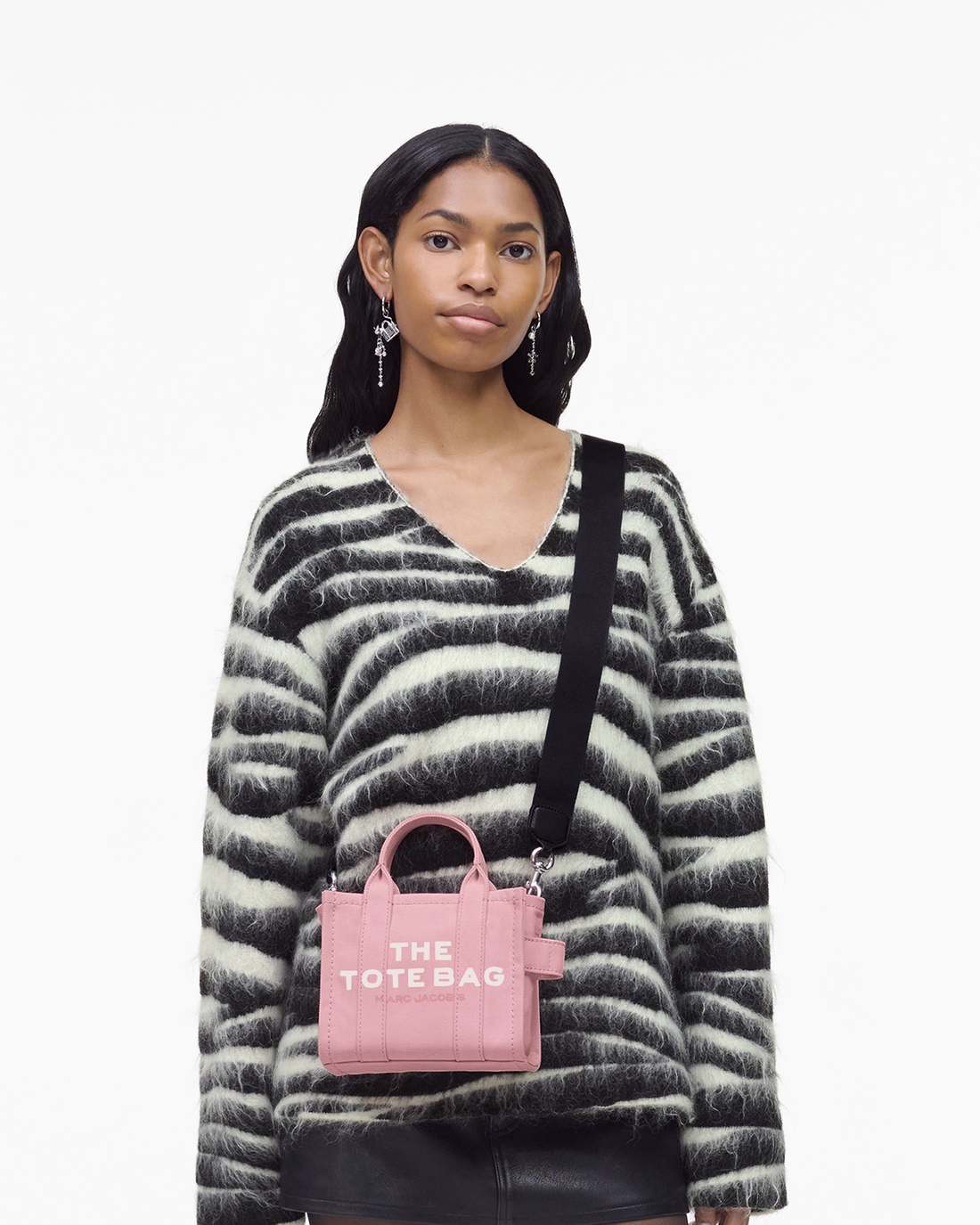 Marc Jacobs The Canvas Crossbody Tote Bag Ribbon Pink