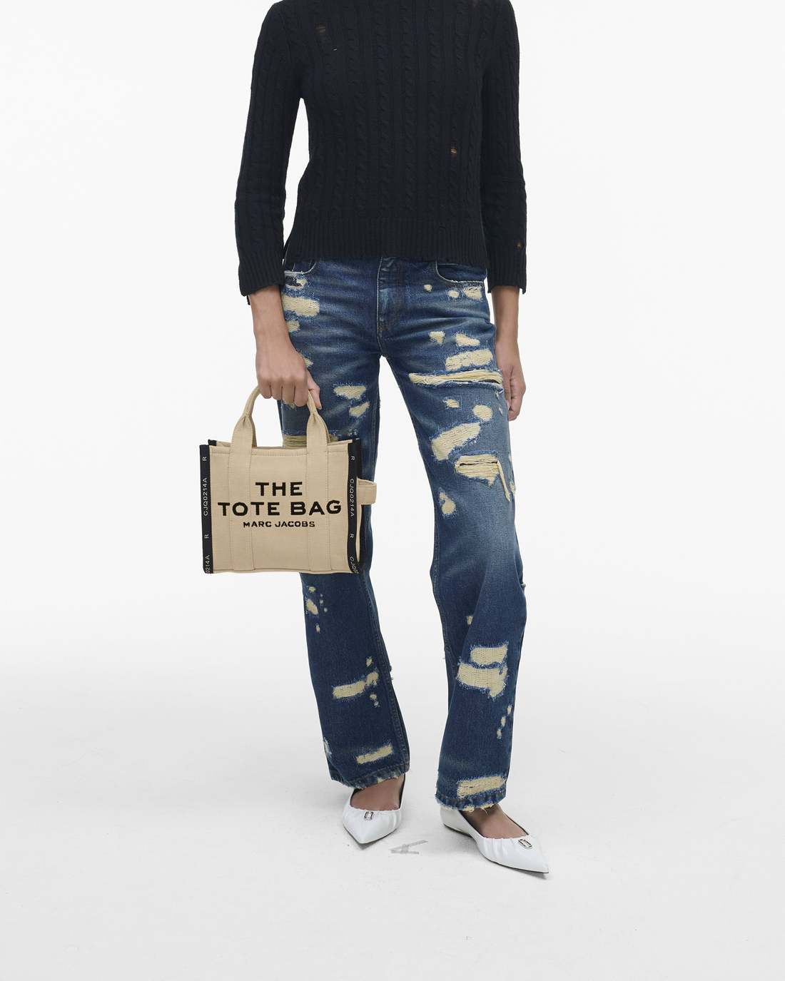 Marc Jacobs The Jacquard Small Tote Bag Warm Sand