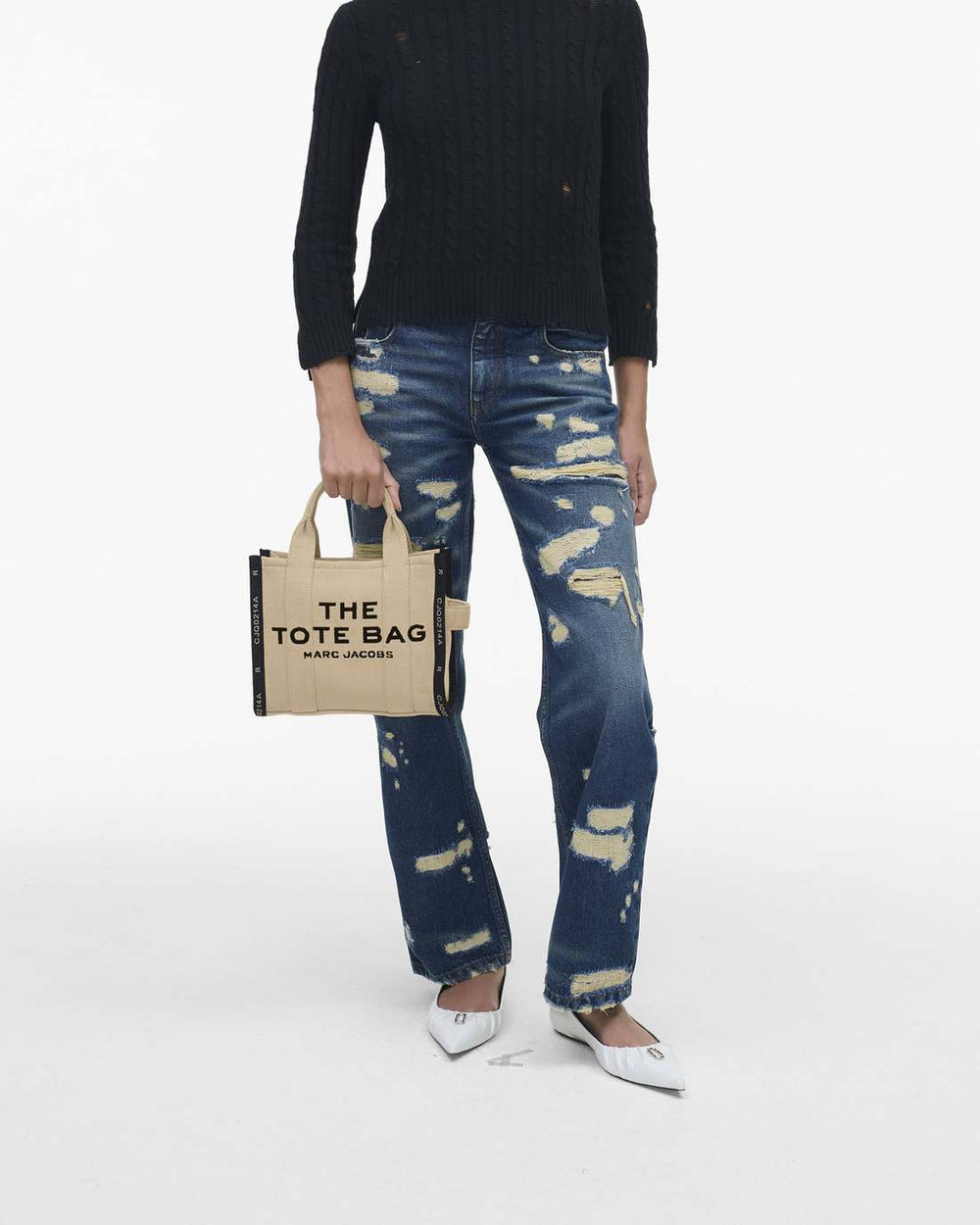 Marc Jacobs The Jacquard Small Tote Bag Warm Sand