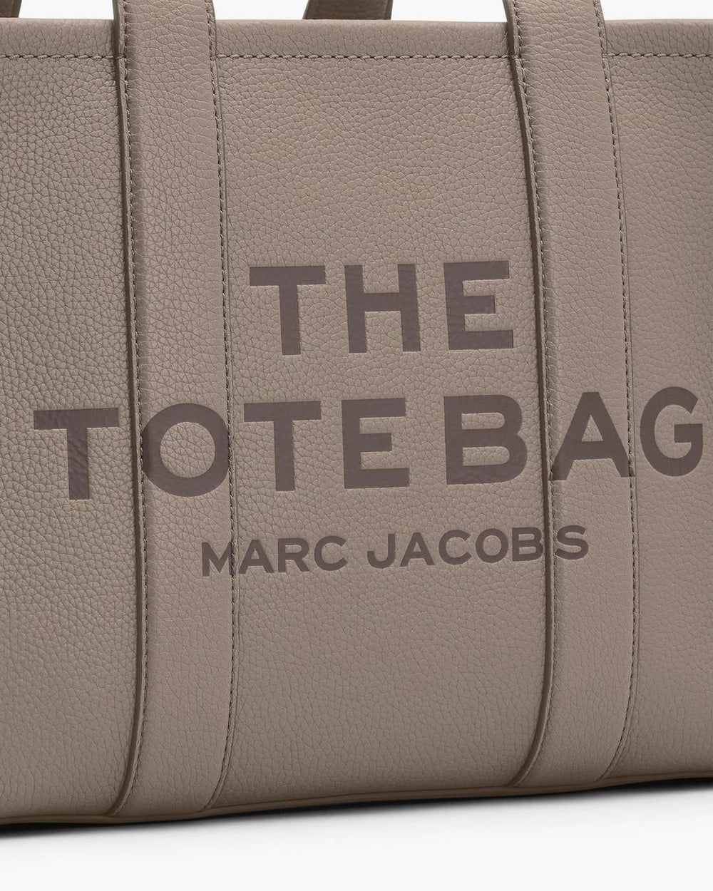 Marc Jacobs The Leather Medium Tote Bag Cement