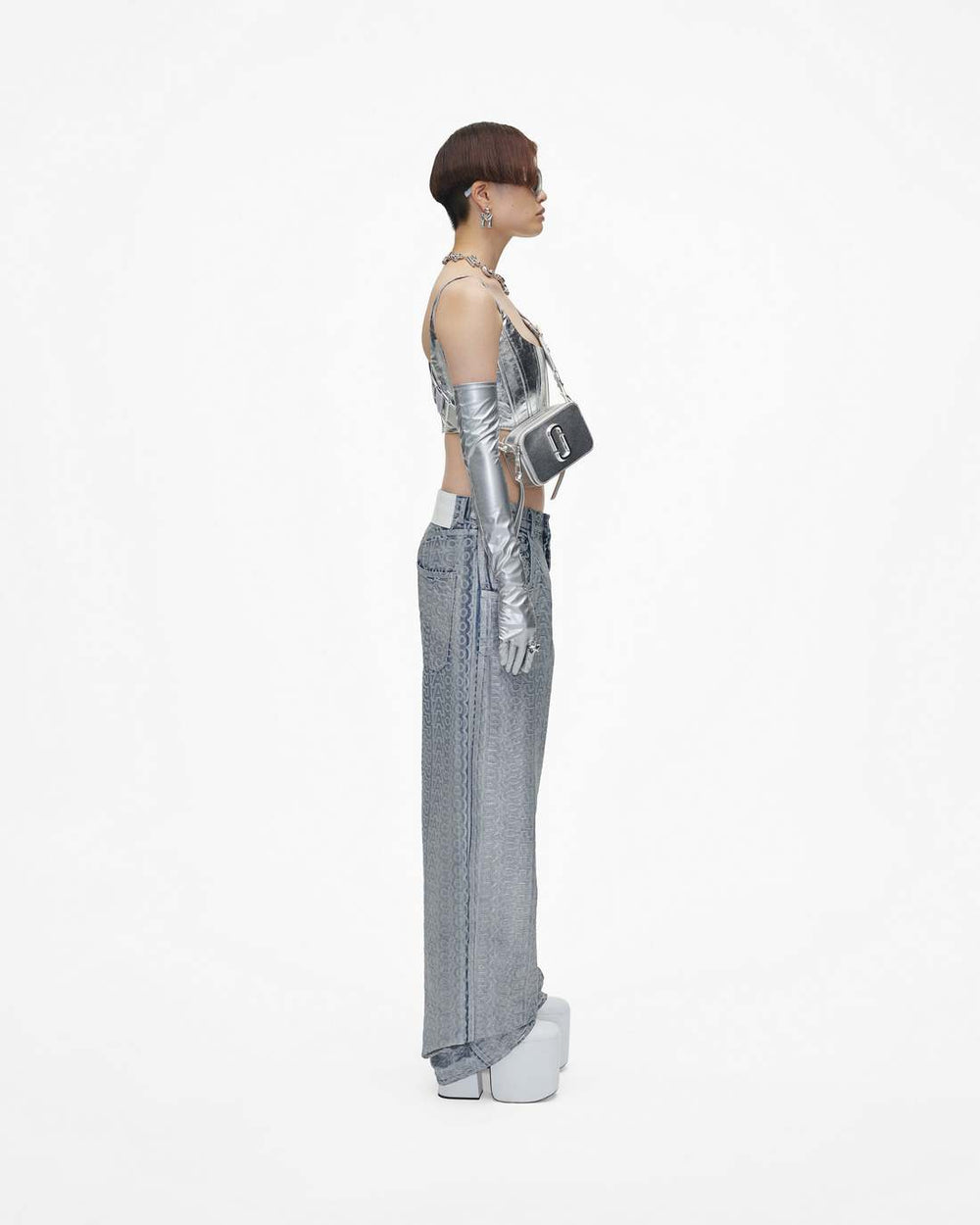 Marc Jacobs The Metallic Snapshot Dtm Silver