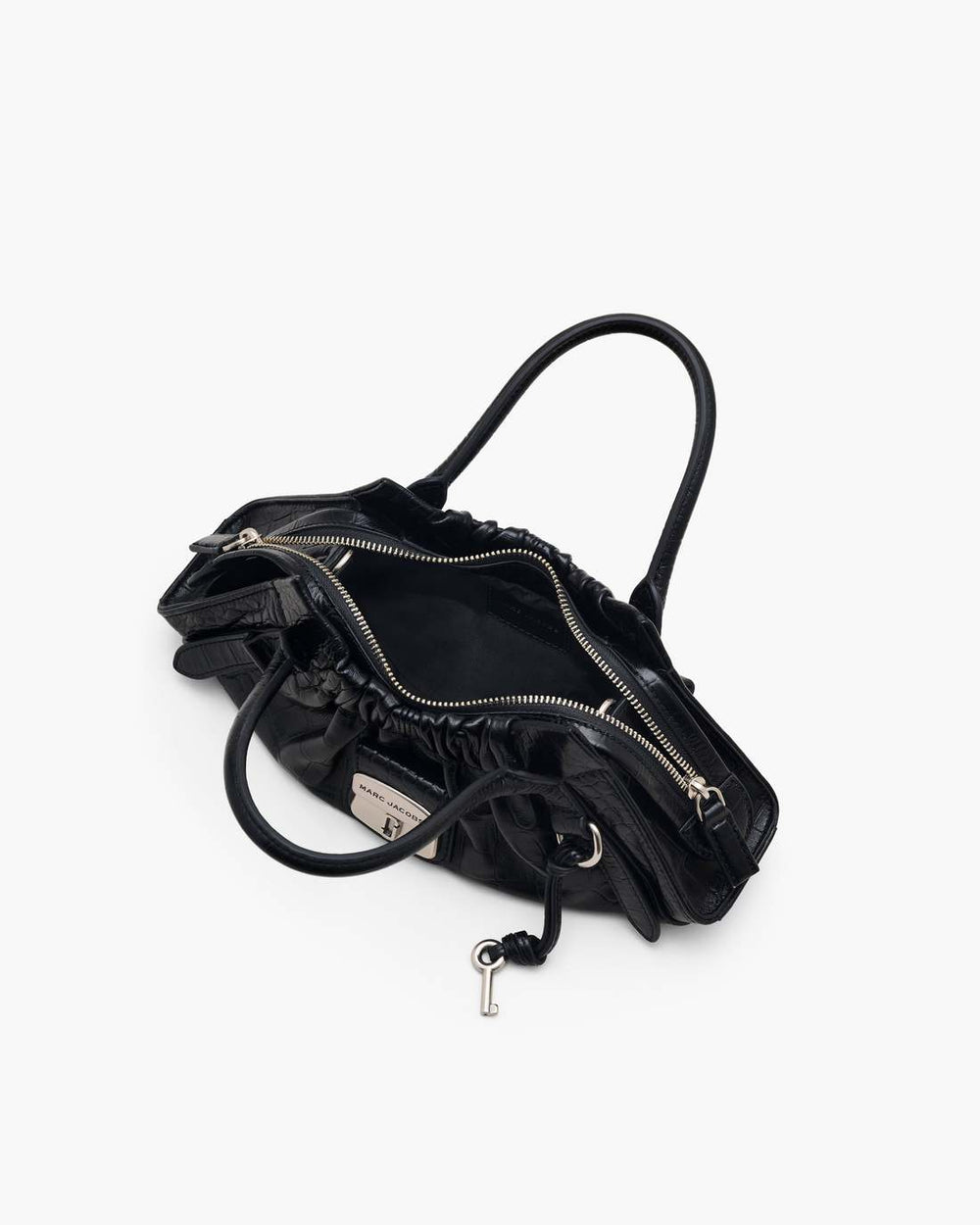 Marc Jacobs The Croc Cristina Small Satchel Black