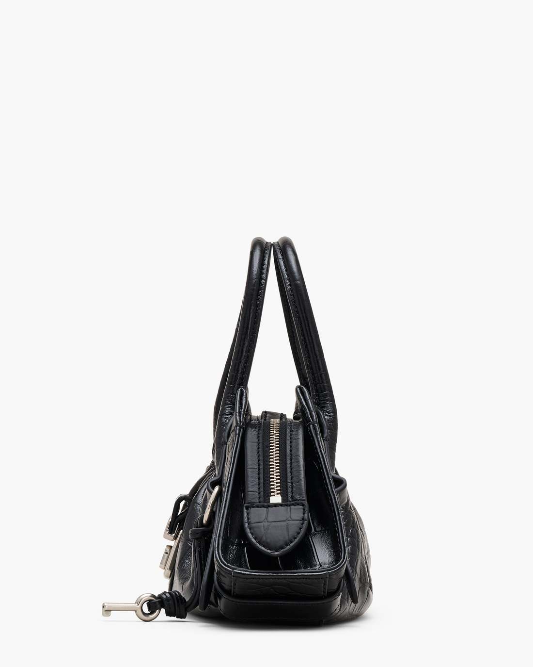 Marc Jacobs The Croc Cristina Small Satchel Black