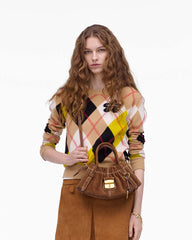Marc Jacobs The Suede Cristina Small Satchel Copper