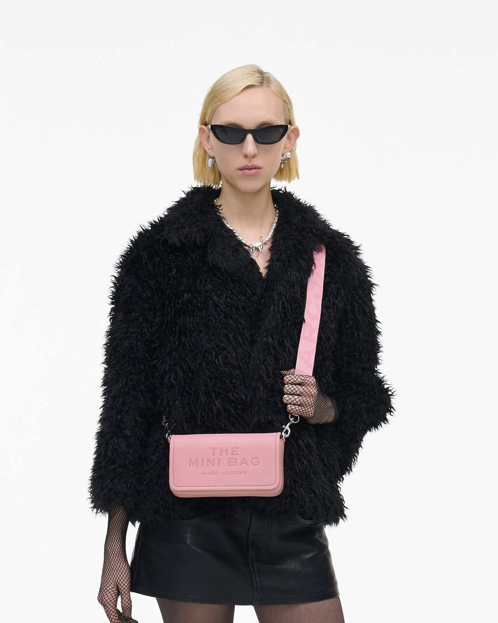 Marc Jacobs The Leather Mini Bag Ribbon Pink