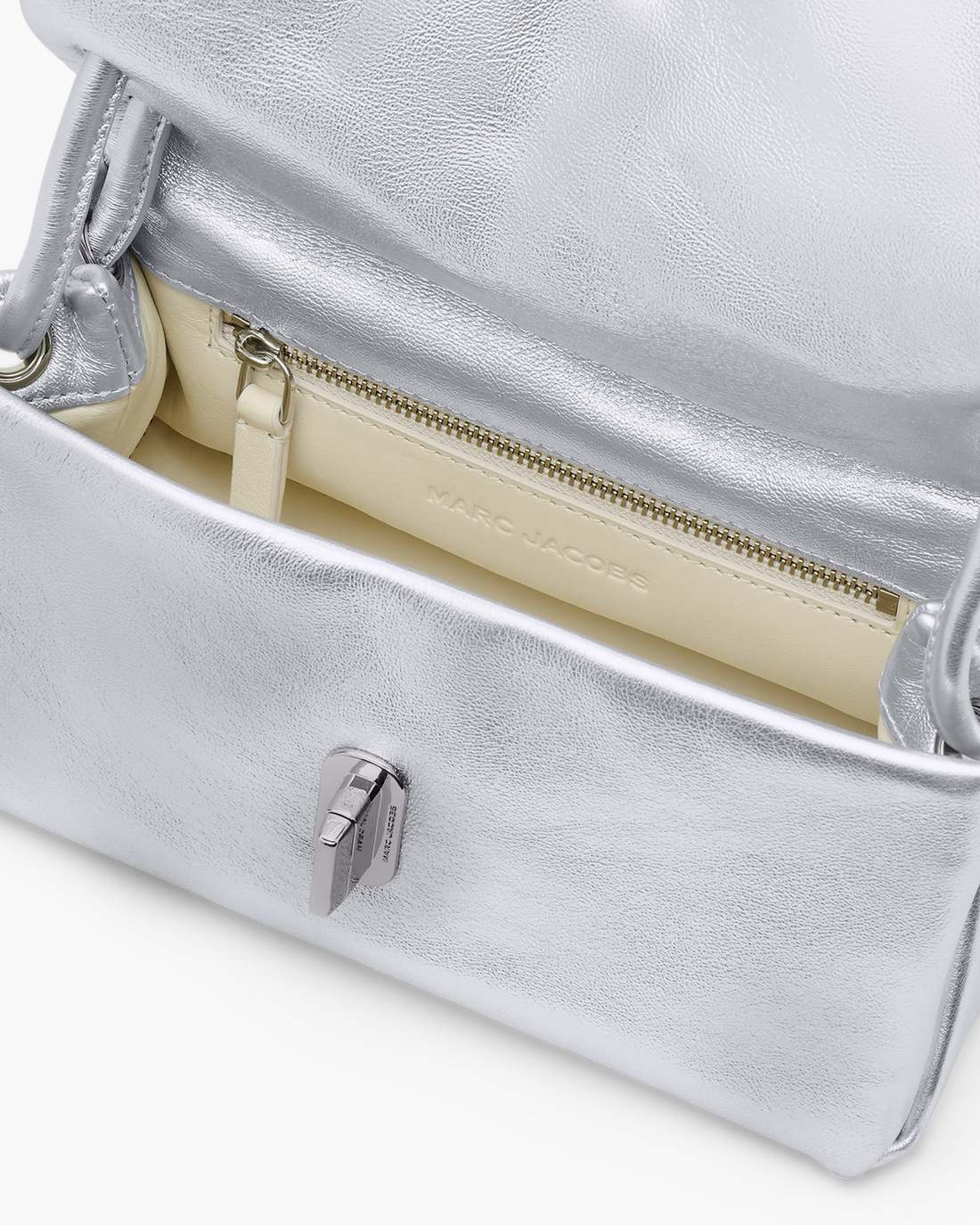 Marc Jacobs The Metallic Mini Dual Bag Silver