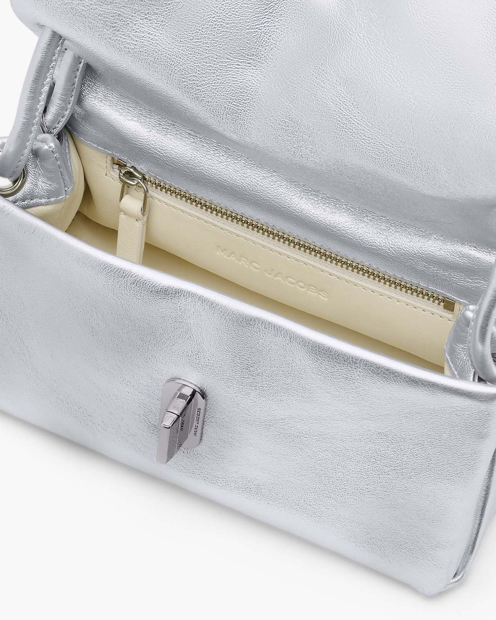 Marc Jacobs The Metallic Mini Dual Bag Silver