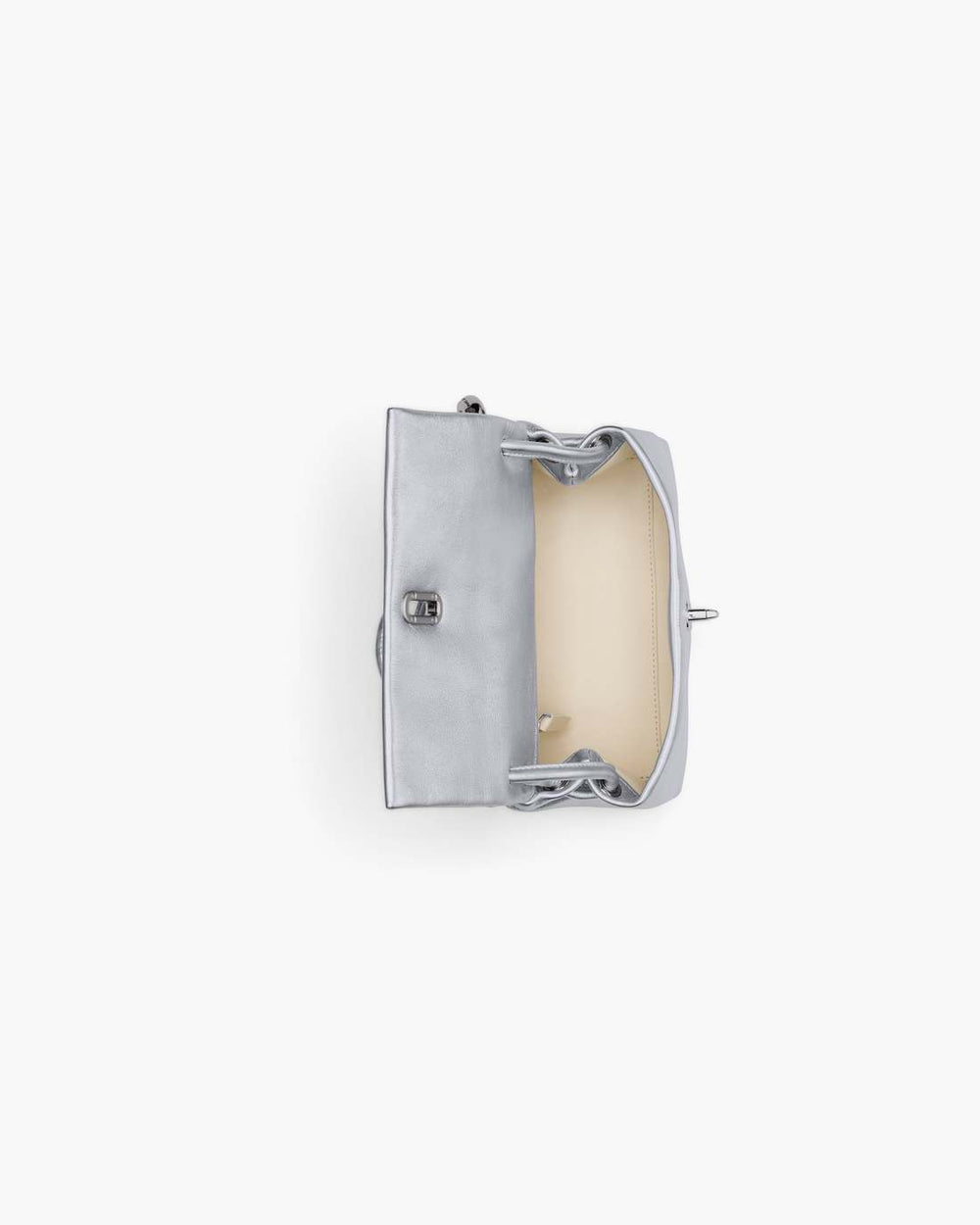 Marc Jacobs The Metallic Mini Dual Bag Silver
