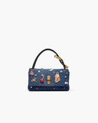 Marc Jacobs The Trinket Charm Denim Mini Dual Bag Medium Wash Multi