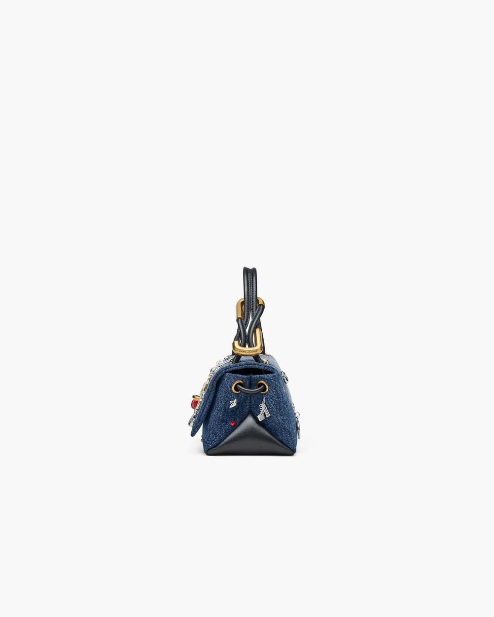 Marc Jacobs The Trinket Charm Denim Mini Dual Bag Medium Wash Multi