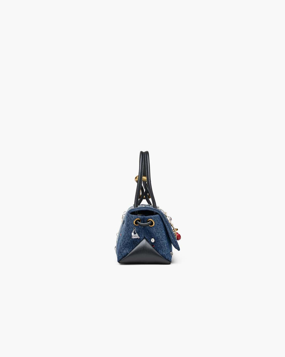 Marc Jacobs The Trinket Charm Denim Mini Dual Bag Medium Wash Multi