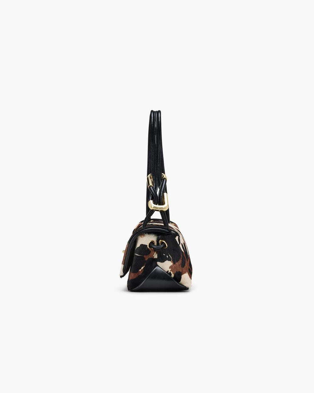 Marc Jacobs The Cow Haircalf Mini Dual Shoulder Bag Mocha Multi