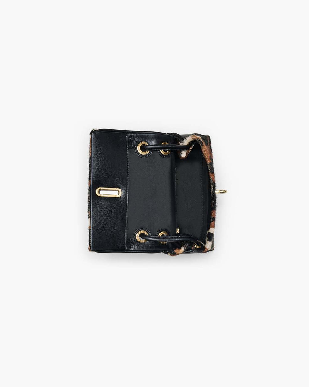 Marc Jacobs The Cow Haircalf Mini Dual Shoulder Bag Mocha Multi