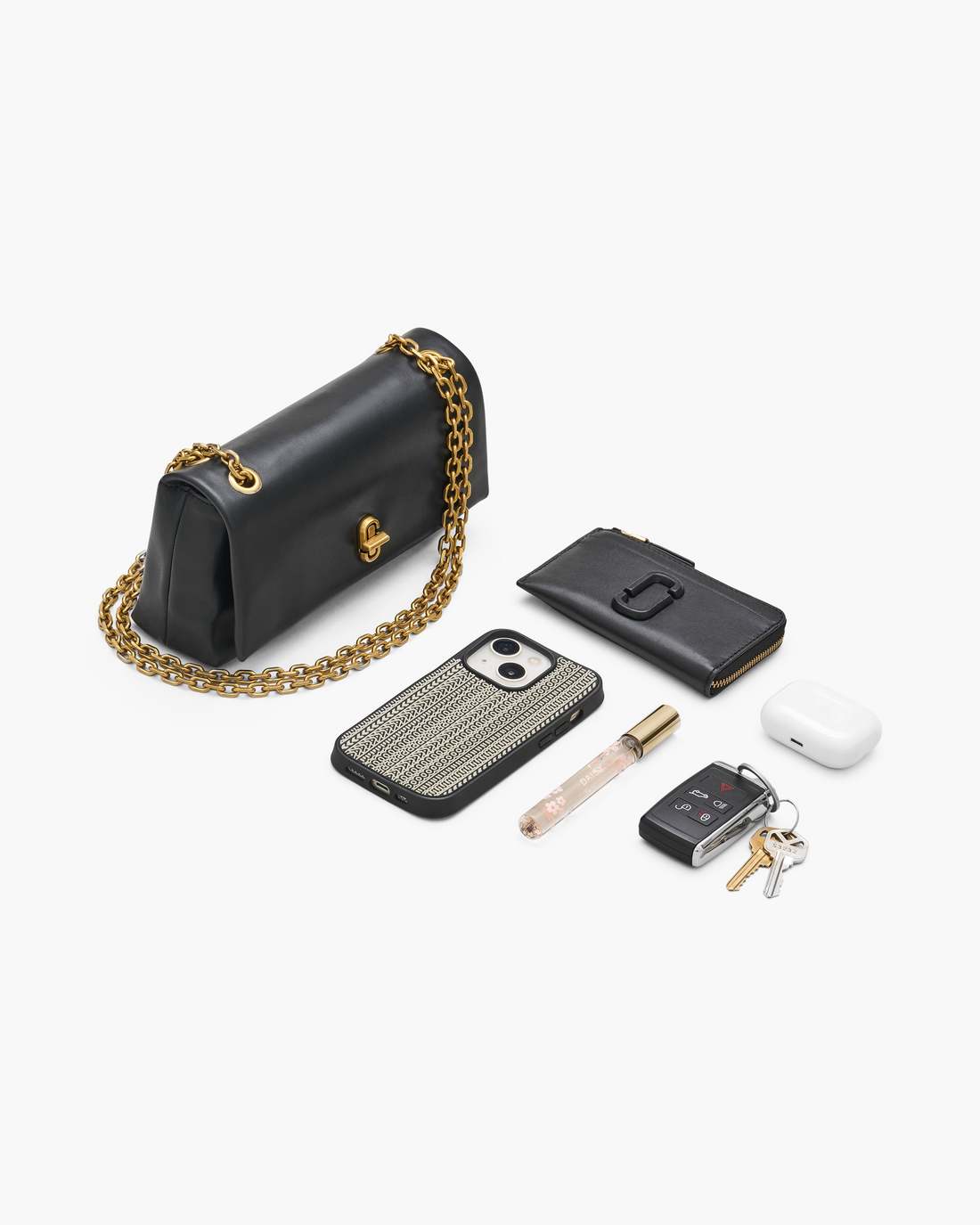 Marc Jacobs The Dual Chain Mini Bag Cement