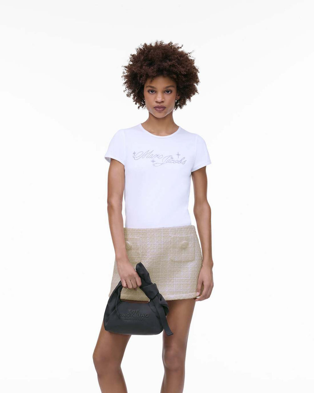 Marc Jacobs The Bow Nylon Mini Sack Bag Black