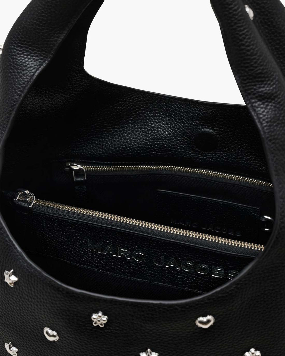 Marc Jacobs The Mini Icon Stud Sack Bag Black Multi