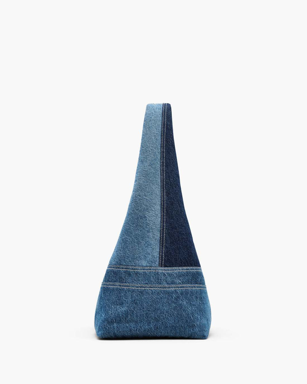 Marc Jacobs The Patchwork Denim Sack Bag Blue Denim